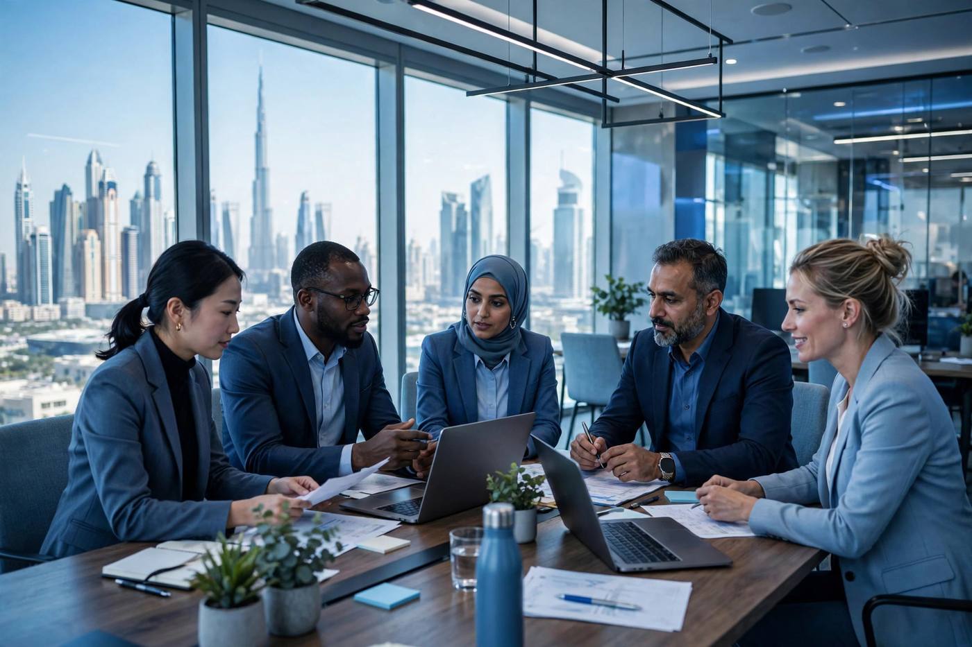 Consulting team in Dubai office